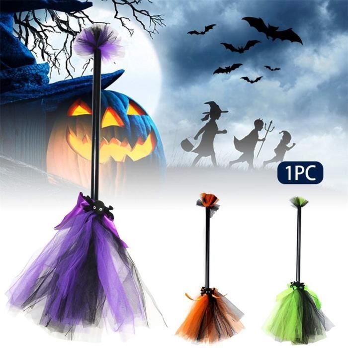 Décorations d'Halloween pour porche – Panneau de stationnement avec 3 balais de sorcière en bois – Panneau de décoration de sorcière pour la maison Décorations d'Halloween pour porche – Panneau de stationnement avec 3 balais de sorcière en bois – Panneau de décoration de sorcière pour la maison