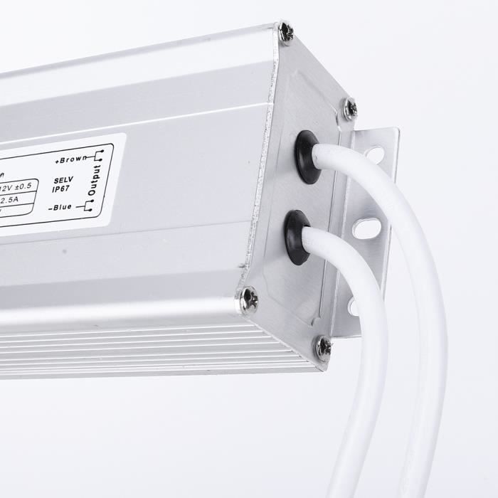 Transformateur LED 12V 150W 12.5A IP67 Imperméable - Alimentation Tension Constante Pour Bande LED
