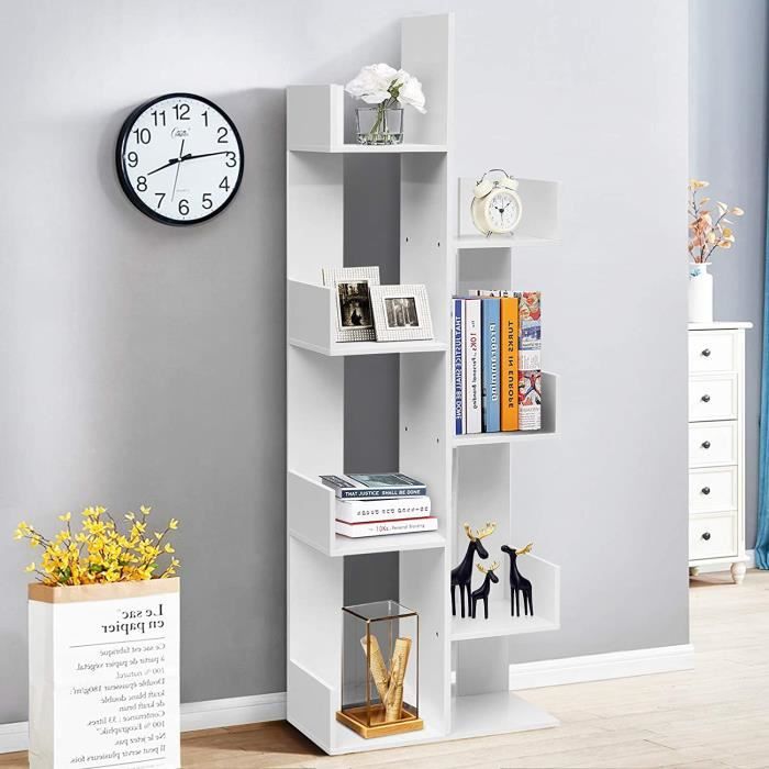Cubes Rangement Bois GOPLUS Lot De 2 - Étagères Empilables, Anti-Basculement, 35x38x33cm - Naturel