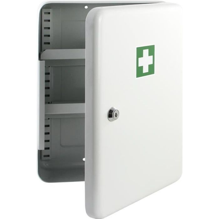 HMF 1073207 Armoire à Pharmacie 32 x 23 x 9,5 cm, gris clair