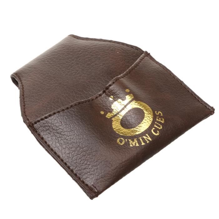 Porte-craie Pour Billard - VVIKIZY - Pochette Portable - Noir - 12 X 10