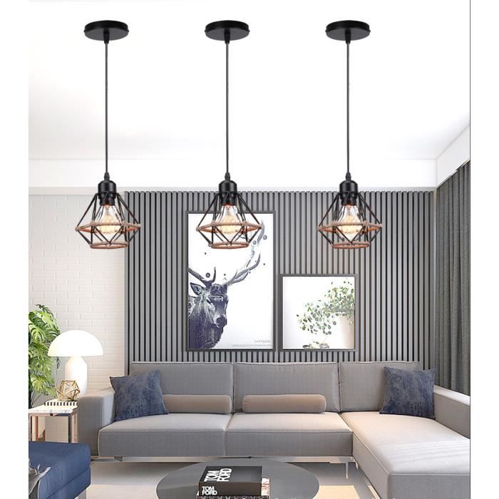 éclairage Design Suspension Luminaire E27 Avec Câble Réglable - Support Métal Blanc - Longueur 1m éclairage Suspendu Blanc