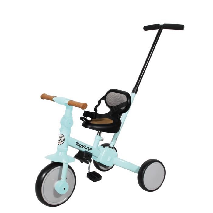 Tricycle 5 En 1 - Interbaby - Mod. Rapit - Vert - Mixte - 1 à 5 ans - Interbaby