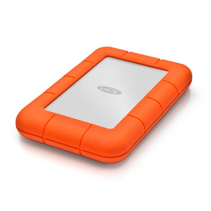 Disque dur externe LACIE RUGGED MINI 2 To – USB 3.0 – Orange