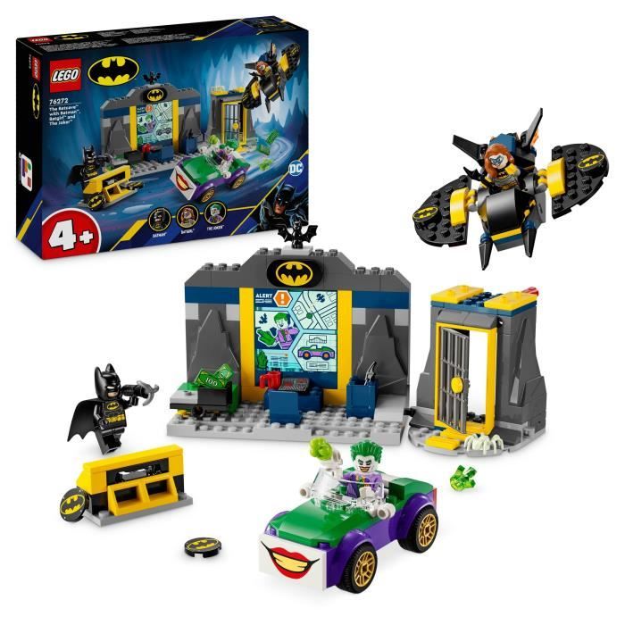 LEGO® Super Heroes DC 76272 La Batcave avec Batman Batgirl et Le Joker - Set d’aventures