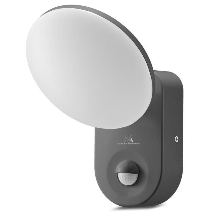 Applique LED - MACLEAN - 15W - Détecteur de mouvement PIR - IP65 - Extérieure