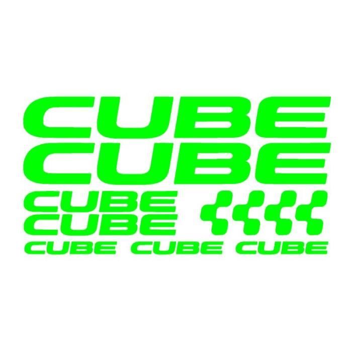 11 stickers CUBE LIME Velo VTT VTC BMX Course Route Cadre Bike sticker autocollant mountain Cdiscount Auto
