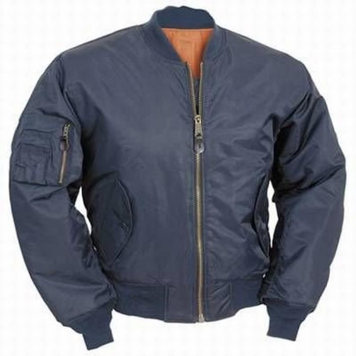 Veritable Bomber Militaire US Marine et Orange Pour Homme