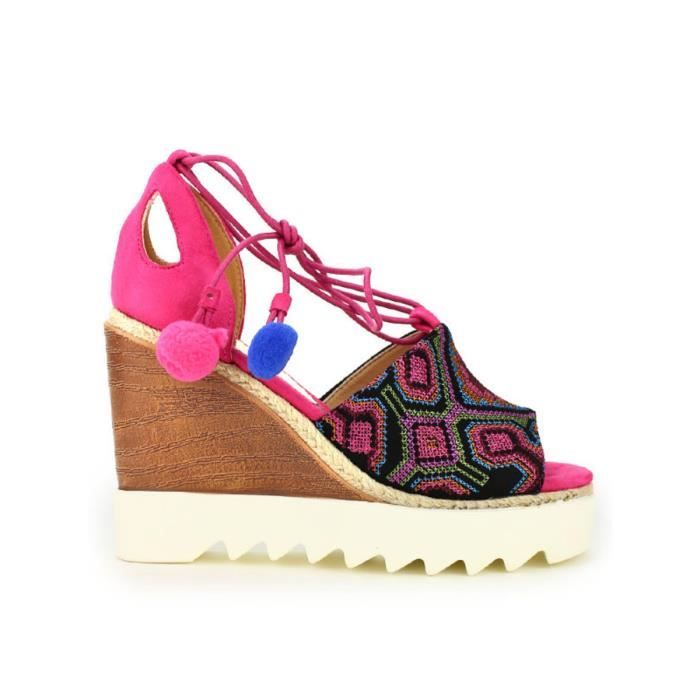 chaussure femme rose fushia