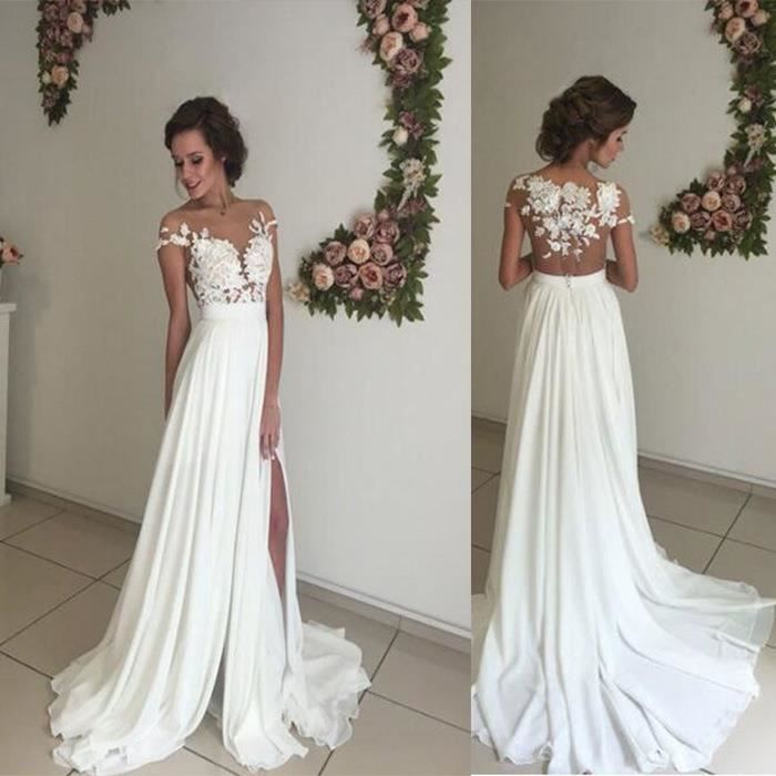 Robe en mousseline pour mariage 2025