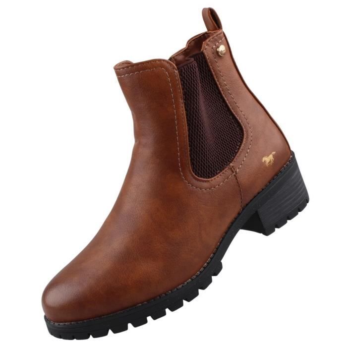 Bottines mustang femme marron 2025
