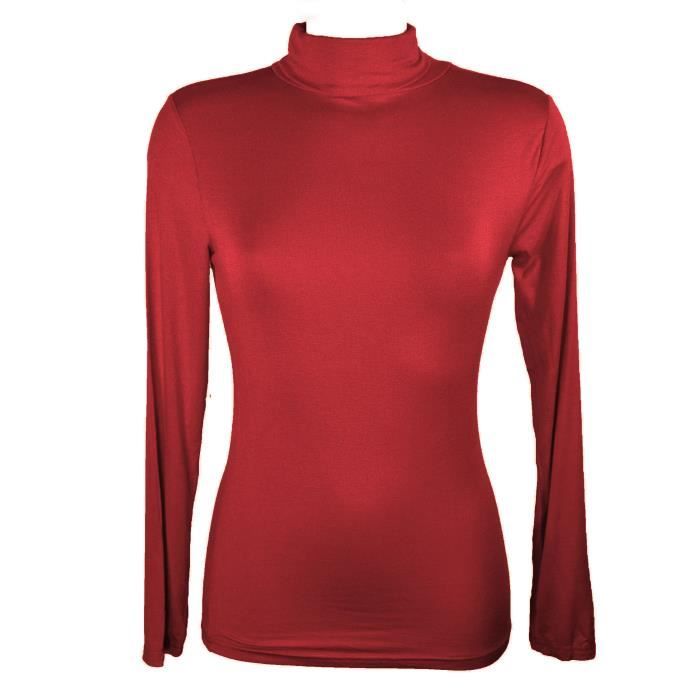 T shirt hotsell sous col roulé