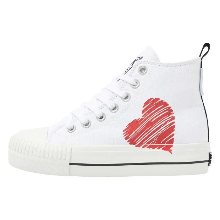 British Knights Baskets montantes en toile avec impression et broderie femme British Knights Kaya Mid