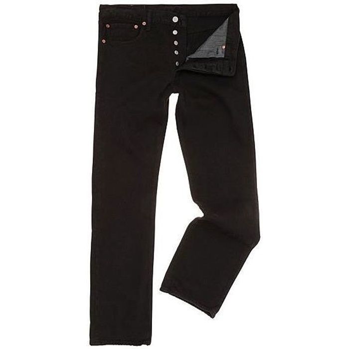 Jeans LEVIS 501 neuf avec défauts coupe droite noir homme noir