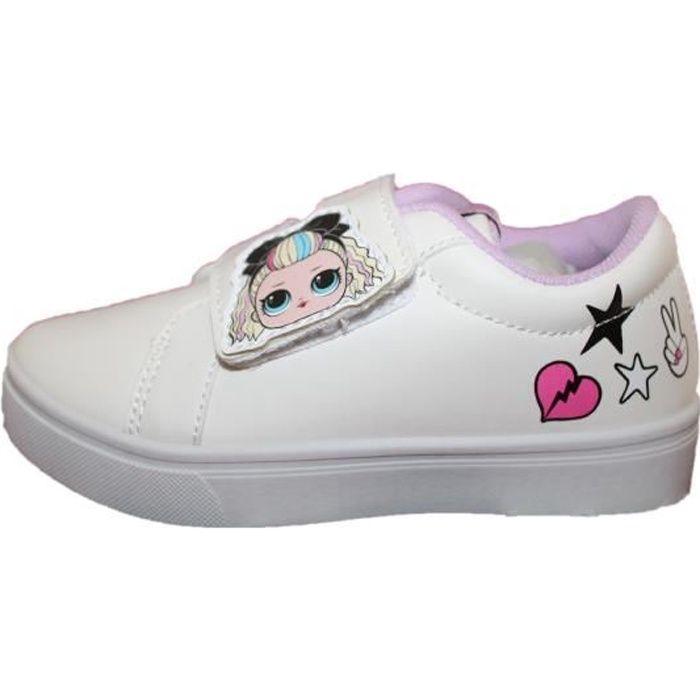 Basket LOL Surprise blanche scratch pour fille Licence