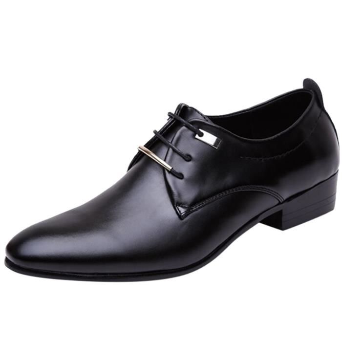 Sekiueo - Mocassins Habillés En Cuir Verni Pour Homme - Confort, Semelle Souple, Style Bureau, Mariage, Affaires - Taille 36 à 47
