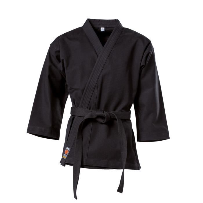 DOJO MASTER Kimono Karaté Noir Yok Taille 160cm - 100% Coton, Idéal Arts Martiaux