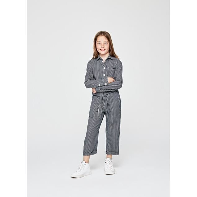 PEPE JEANS CARRY COMBINAISON ENFANT Taille 10 ans Bleu blanc Cdiscount Pret a Porter