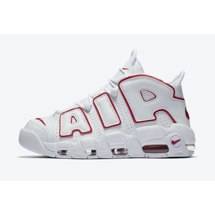 Baskets Nike Air More Uptempo 92 Blanc Homme Cuir Blanc