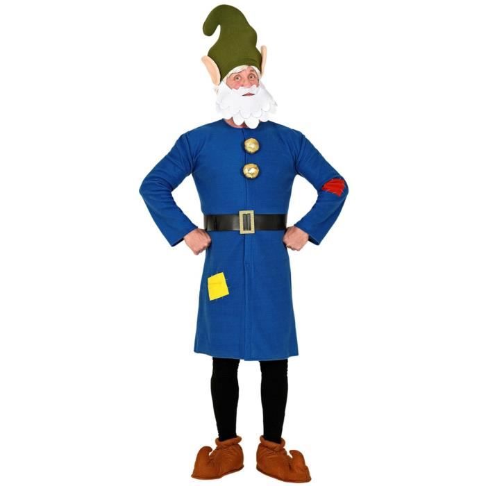 D guisement nain bleu blanc adulte WIDMANN Costume Blanche