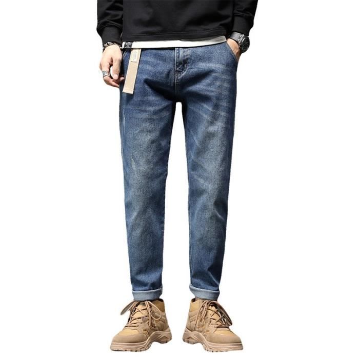 Jeans en coton pour hommes 2023 printemps et automne nouvelle