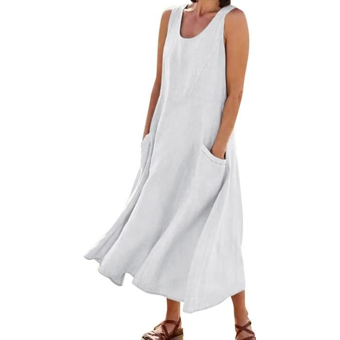 Robe hotsell lin femme