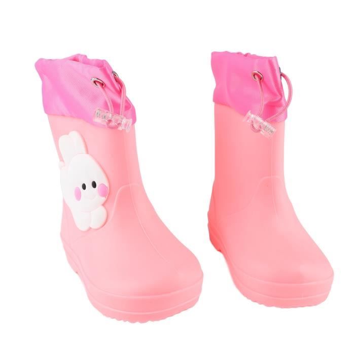 Botte de pluie fille fourrée sales