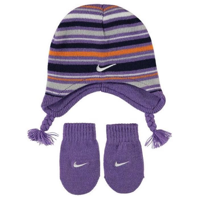 Ensemble Iris Bebe Fille Nike Bonnet et Mitaines Naissance Cdiscount Puericulture Eveil bebe
