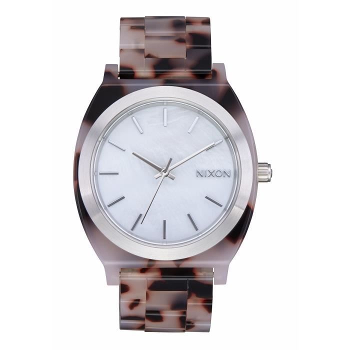 Montre - Nixon - Time Teller - Acétate - Rose tortue/ nacre - Étanchéité 10 ATM Montre - Nixon - Time Teller - Acétate - Rose tortue/ nacre - Étanchéité 10 ATM