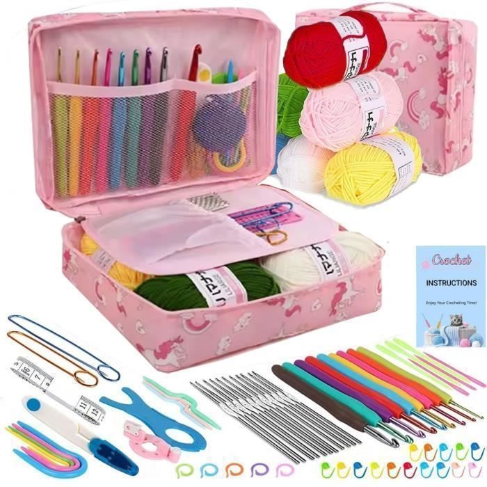Kit Crochet 3 Pièces Pots De Fleurs - Tournesol, Tulipe Et Rose - Loisir Créatif Débutant Avec Fils Et Accessoires