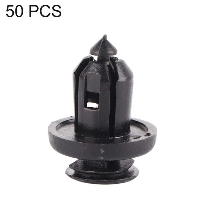 60 Pièces Boucles De Fixation Plaque Protection Moteur - Kit Universel Noir/Argent