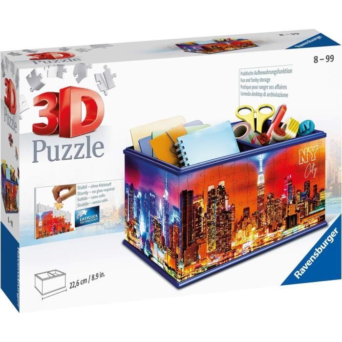 Ravensburger puzzle 3D Boîte de rangement New York City - Cdiscount Jeux -  Jouets