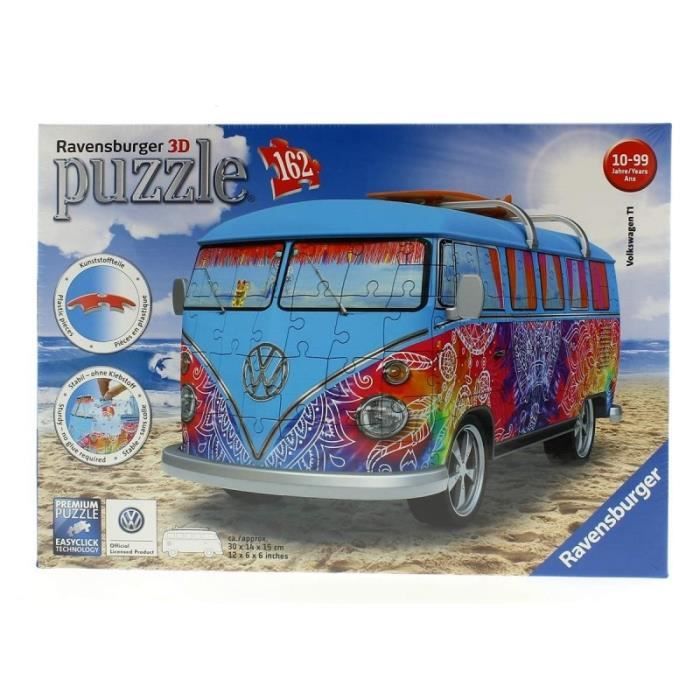 3d Puzzle Hippie Van Volkswagen 129179 Achat Vente Puzzle