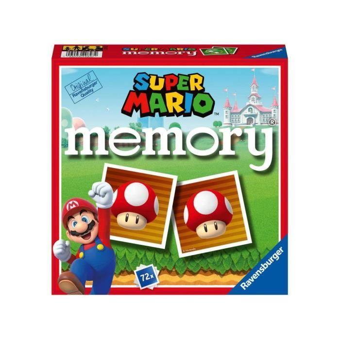 Ravensburger Memory Super Mario – Jeu De Mémoire 48 Cartes – Dès 3 Ans – 2 à 6 Joueurs – Version Italienne