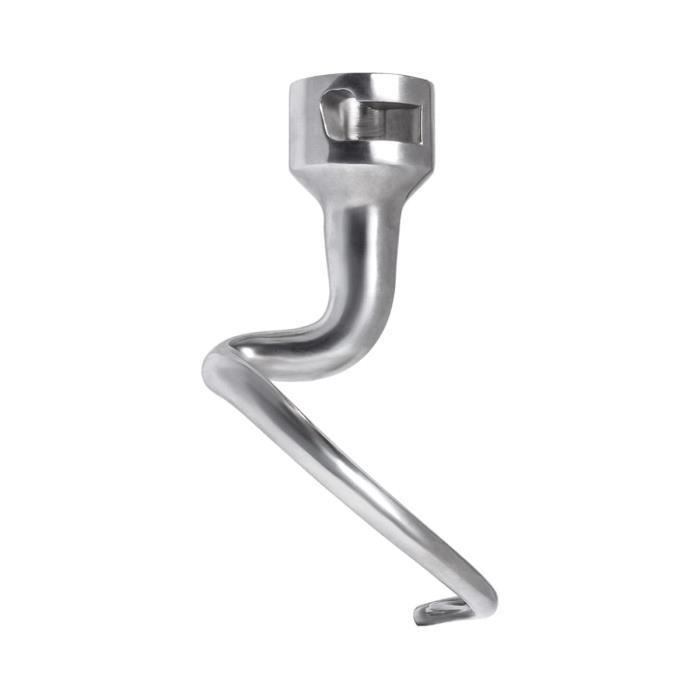Crochet à Pâte En Spirale Pour KitchenAid - Acier Inoxydable Avec Dôme - Compatible Nombreux Modèles
