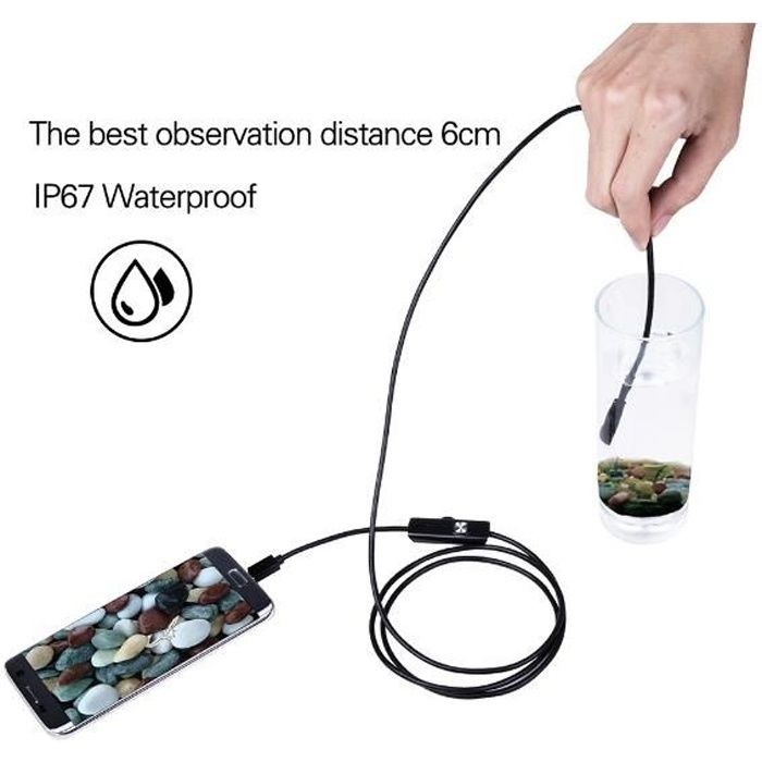 Endoscope pour Smartphone et Ordinateur, Étanche IP67, Caméra