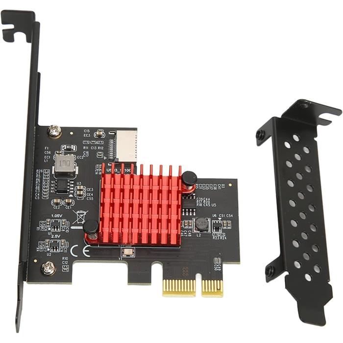 Carte D'extension PCI-E Vers USB 3.2 Gen 2 - 10 Gbps, Ports USB-A Et USB-C Avant - Pour PC De Bureau, Plug And Play - 10