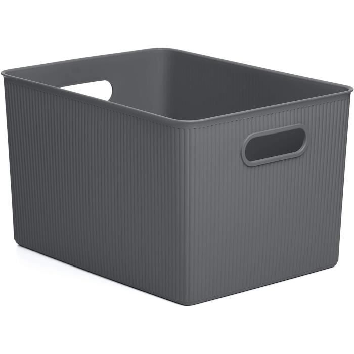 Panier à Linge Tatay 40 L Gris Anthracite - Conforama