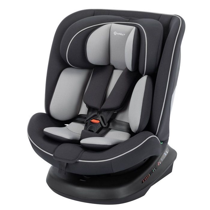 SAFETY 1ST Siège auto Cosmo I-Safe I-Size De 0 à 12 ans 40 - 150 cm ceinturé Installation facile base pivotante Black