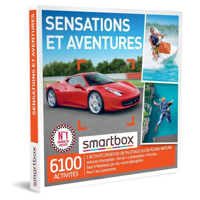 SMARTBOX - Coffret Cadeau - SENSATIONS ET AVENTURES - 6100 activités ...