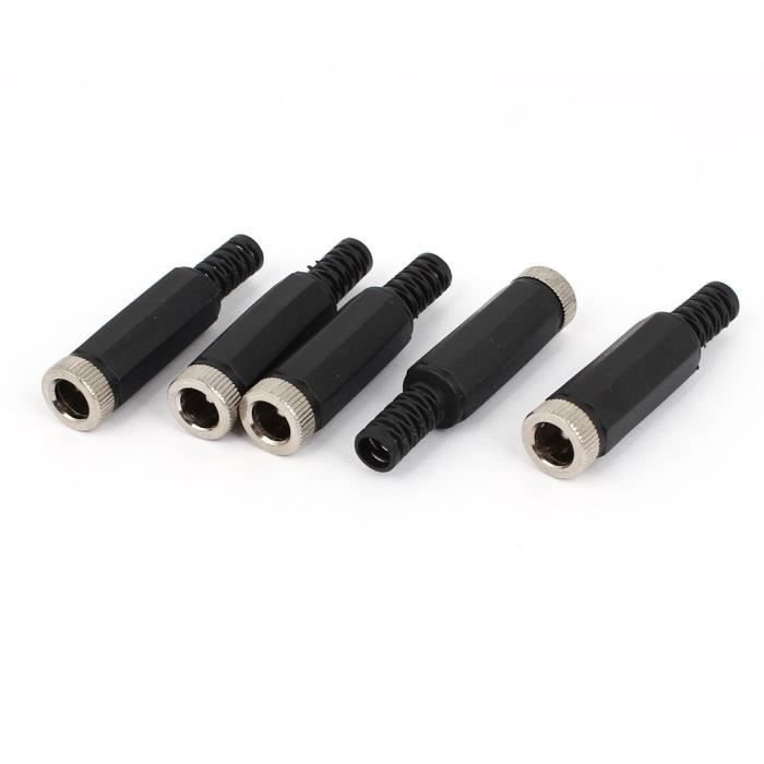2 1mm X 5 5mm Dc Prise D Alimentation Femelle Prise Jack Adaptateur Connecteur En Metal Noir 5 Pieces Achat Vente Vis Cache Vis 2 1mm X 5 5mm Dc Prise Cdiscount