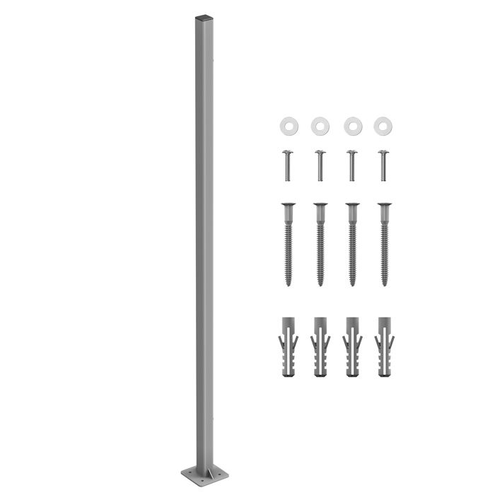 barre support pour fixer le store sans mur 11 5 x 11 5 x 152 cm gsa002 poteau de fixation pour store lateral accessoire pour bris cdiscount sport