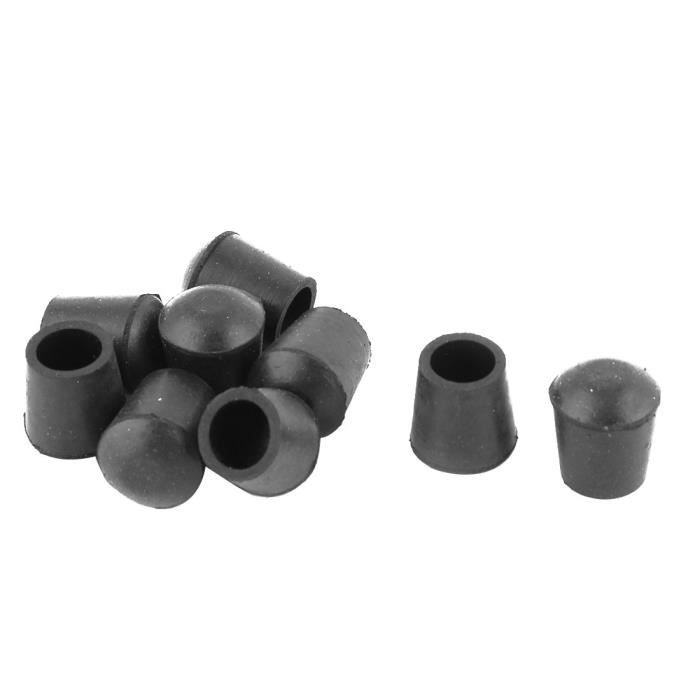 meubles bureau pied en caoutchouc ecole cache protecteur plancher diametre 12 mm noir 8 pcs cdiscount bricolage