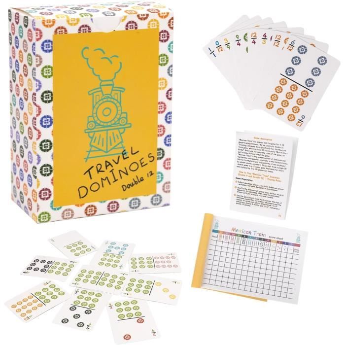 Dominoes Mexican Train - Jeu classique pour 2 à 8 joueurs