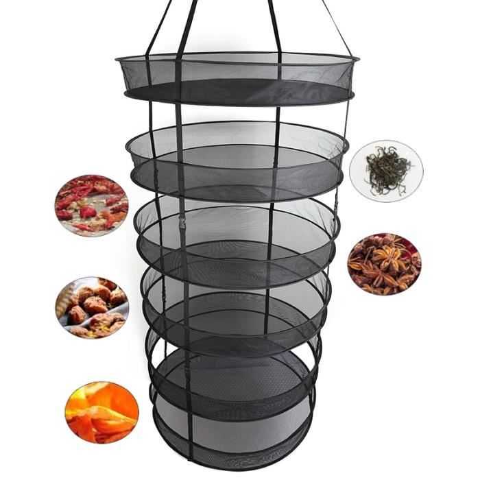 60 Cm Sechoir A Plantes Filet De Sechage Suspendu Pliable En