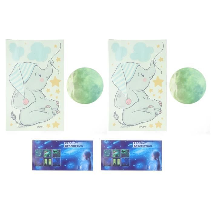 Autocollant Mural Lumineux - HURRISE - Décoration Chambre - Papier