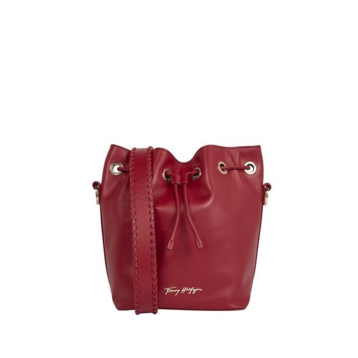 Sac Seau Tommy Hilfiger Ref 57241 XJV Fraise 28*15*24 cm TU Rouge