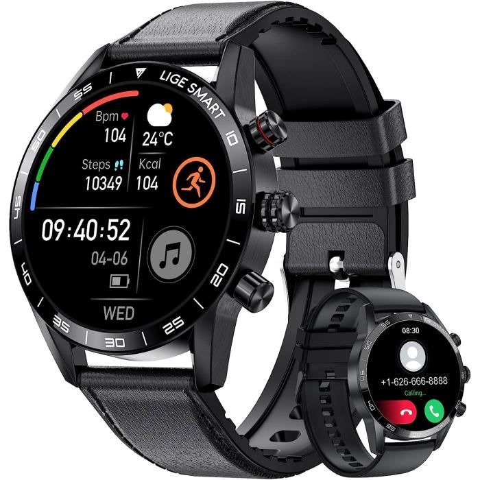 Montre Connectée Homme Avec Appel Bluetooth Assistant Vocal, 1.32'' Hd ...