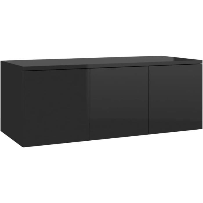 Meuble TV Rétro 108x30x78 Cm Avec éclairage LED RGB Et 4 Tiroirs - Style Vintage Et Moderne Pour Salon