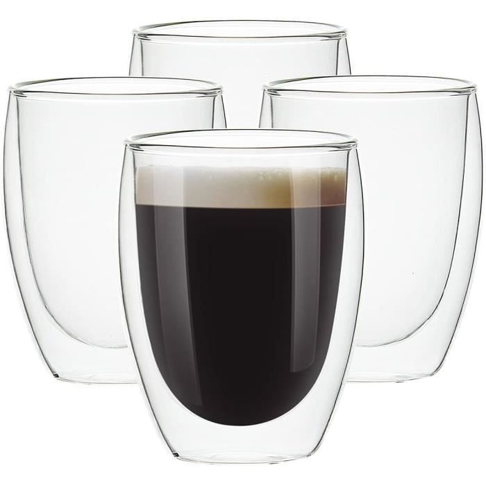BG02776 TASSES (2) LATTE MACCHIATO DOUBLE PAROI 380ML - Café - Rasoir & Cie, Ver